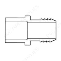 1/2" PVC Schedule 40 Insert Adaptor Insert x IPS Spigot, 460-005