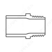 1" PVC Schedule Male Spigot Adaptor Spigot x MPT, 461-010