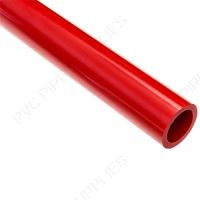 1 1/2" x 10' Schedule 40 Red Furniture PVC Pipe