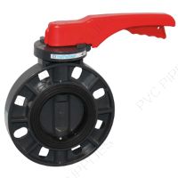 2-1/2" Hayward BYCS Series PVC Butterfly Valve Lever, EPDM Liner