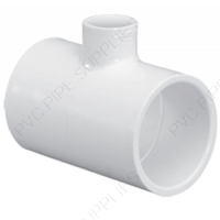 1 1/4" x 1/2" Schedule 40 PVC Tee Socket, 401-166