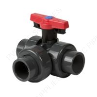 Spears Horizontal True Union Industrial 3-Way Full Port Ball Valve