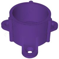 1" Purple Table Cap Furniture Grade PVC Fitting
