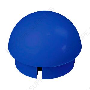 1 1/4" Blue Ball Cap Furniture Grade PVC Fitting