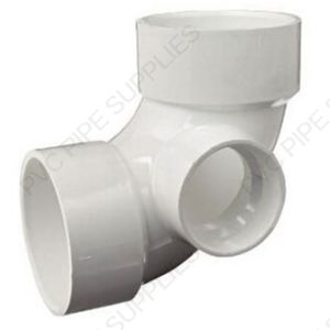 3" x 1 1/2" DWV 1/4 Bend Side Inlet Fitting, D301-337