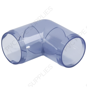 1/2" Clear Elbow Furniture Grade PVC Fitting