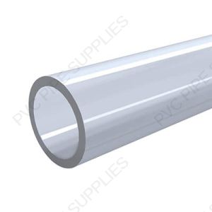 3/8" x 5' Clear PVC Schedule 40 Pipe, PL-003