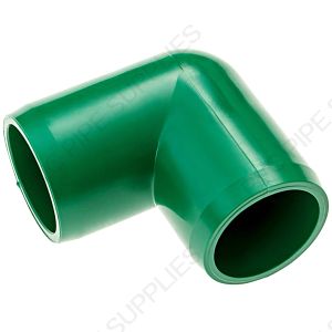 3/4" Green Elbow Furniture Grade PVC Fitting