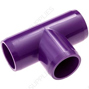 1" Purple Tee Furniture Grade PVC Fitting 1" Purple Tee Furniture Grade PVC Fitting