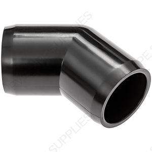1 1/4" Black 45 Elbow Furniture Grade PVC Fitting 1 1/4" Black 45 Elbow Furniture Grade PVC Fitting