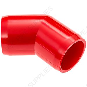 1 1/4" Red 45 Elbow Furniture Grade PVC Fitting