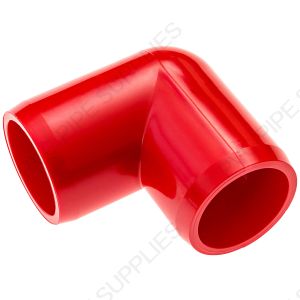 1 1/4" Red Elbow Furniture Grade PVC Fitting