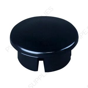 1 1/4" Black Dome Cap Furniture Grade PVC Fitting