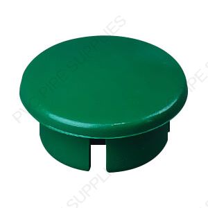 1/2" Green Dome Cap Furniture Grade PVC Fitting