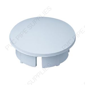 1" White Dome Cap Furniture Grade PVC Fitting