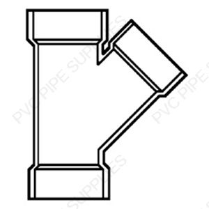 3" Wye Hub DWV Fitting, D600-030