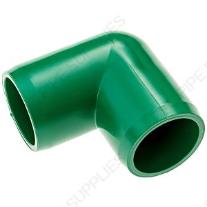 1 1/2" Green Elbow Furniture Grade PVC Fitting