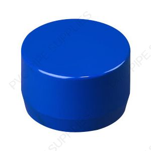 1" Blue End Cap Furniture Grade PVC Fitting