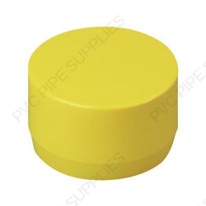 1" Yellow End Cap Furniture Grade PVC Fitting