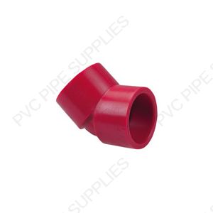 3/4" Red Kynar PVDF 45 Elbow, 3817-007 3/4" Red Kynar PVDF 45 Elbow, 3817-007