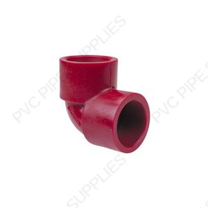 1" Red Kynar PVDF 90 Elbow, 3806-010 1" Red Kynar PVDF 90 Elbow, 3806-010