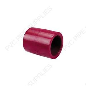 1 1/2" Red Kynar PVDF Coupler, 3829-015 1 1/2" Red Kynar PVDF Coupler, 3829-015