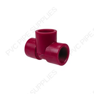 1/2" Red Kynar PVDF Tee, 3805-005 1/2" Red Kynar PVDF Tee, 3805-005