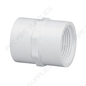 1/2" Schedule 40 PVC Coupling Threaded, 430-005