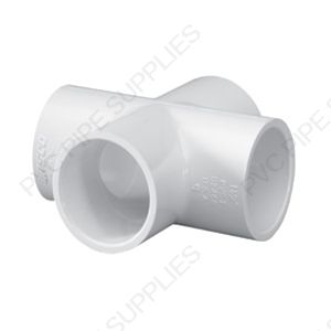 1/2" Schedule 40 PVC Cross Socket, 420-005