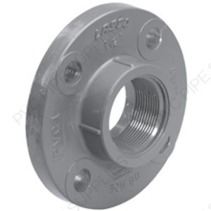 2 1/2" Schedule 80 PVC Solid Flange Threaded, 852-025