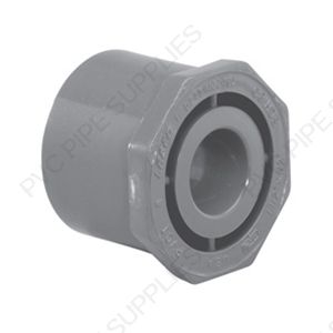 1 1/4" x 1/2" Schedule 80 PVC Reducer Bushing Spigot x Socket, 837-166 1 1/4" x 1/2" Schedule 80 PVC Reducer Bushing Spigot x Socket, 837-166