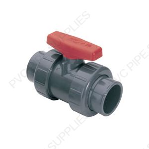 1/2" Spears PVC True Union Ball Valve with socket and threaded ends