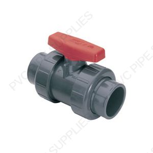 1 1/2" Spears PVC True Union Ball Valve with socket and threaded ends 1 1/2" Spears PVC True Union Ball Valve with socket and threaded ends