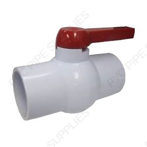 2 1/2" PVC Compact Ball Valve White Socket, 1025WS