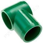 1 1/4" Green T-L Slip Tee Furniture Grade PVC Fitting