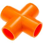 1 1/4" Orange Cross Furniture Grade PVC Fitting
