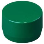 1 1/4" Green End Cap Furniture Grade PVC Fitting