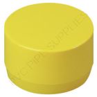 1 1/4" Yellow End Cap Furniture Grade PVC Fitting