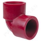 3" Red Kynar PVDF 90 Elbow, 3806-030