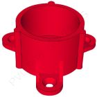 1" Red Table Cap Furniture Grade PVC Fitting